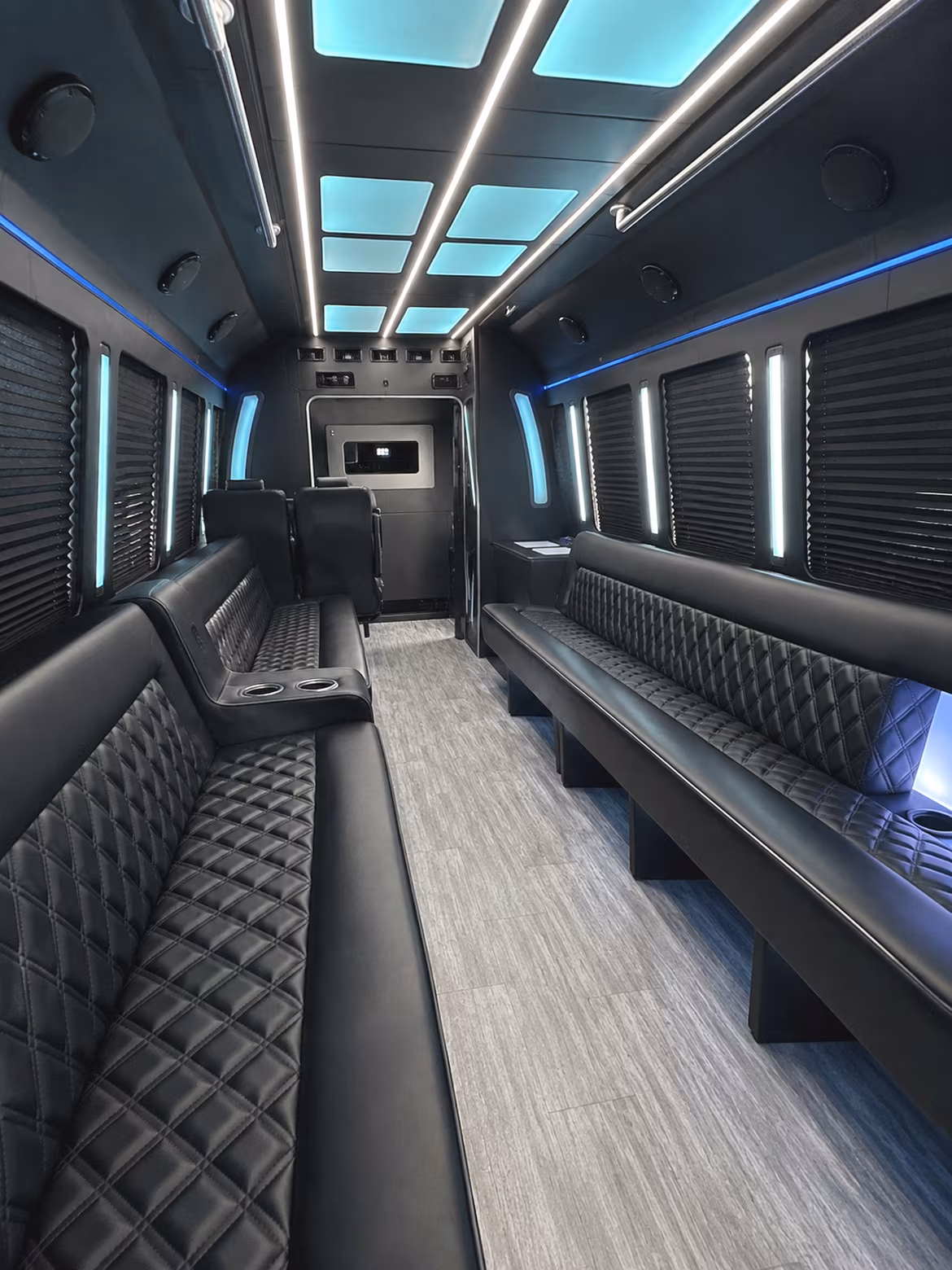 20 Passenger Party Bus Inside