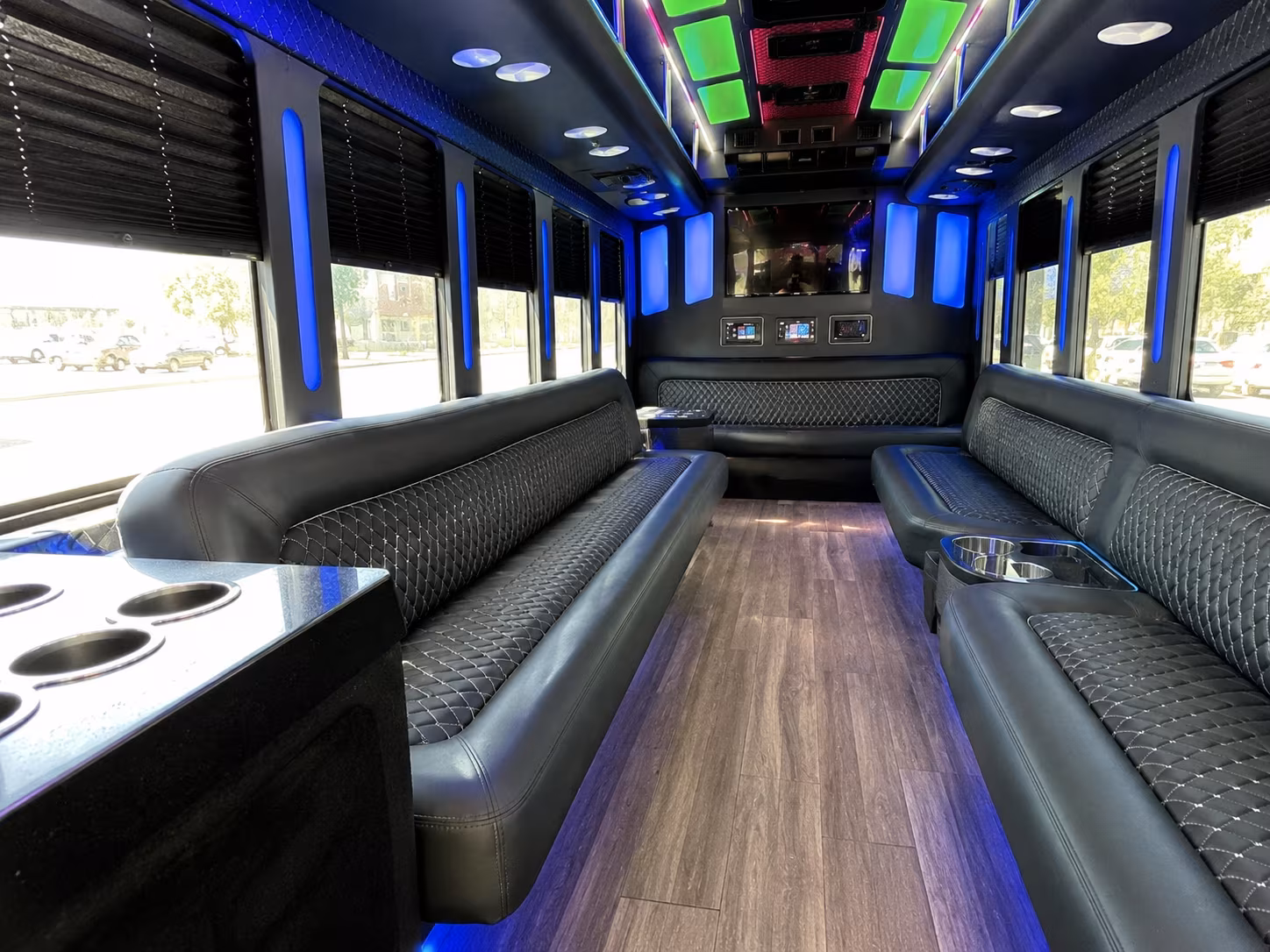 28 Passenger Party Bus Inside