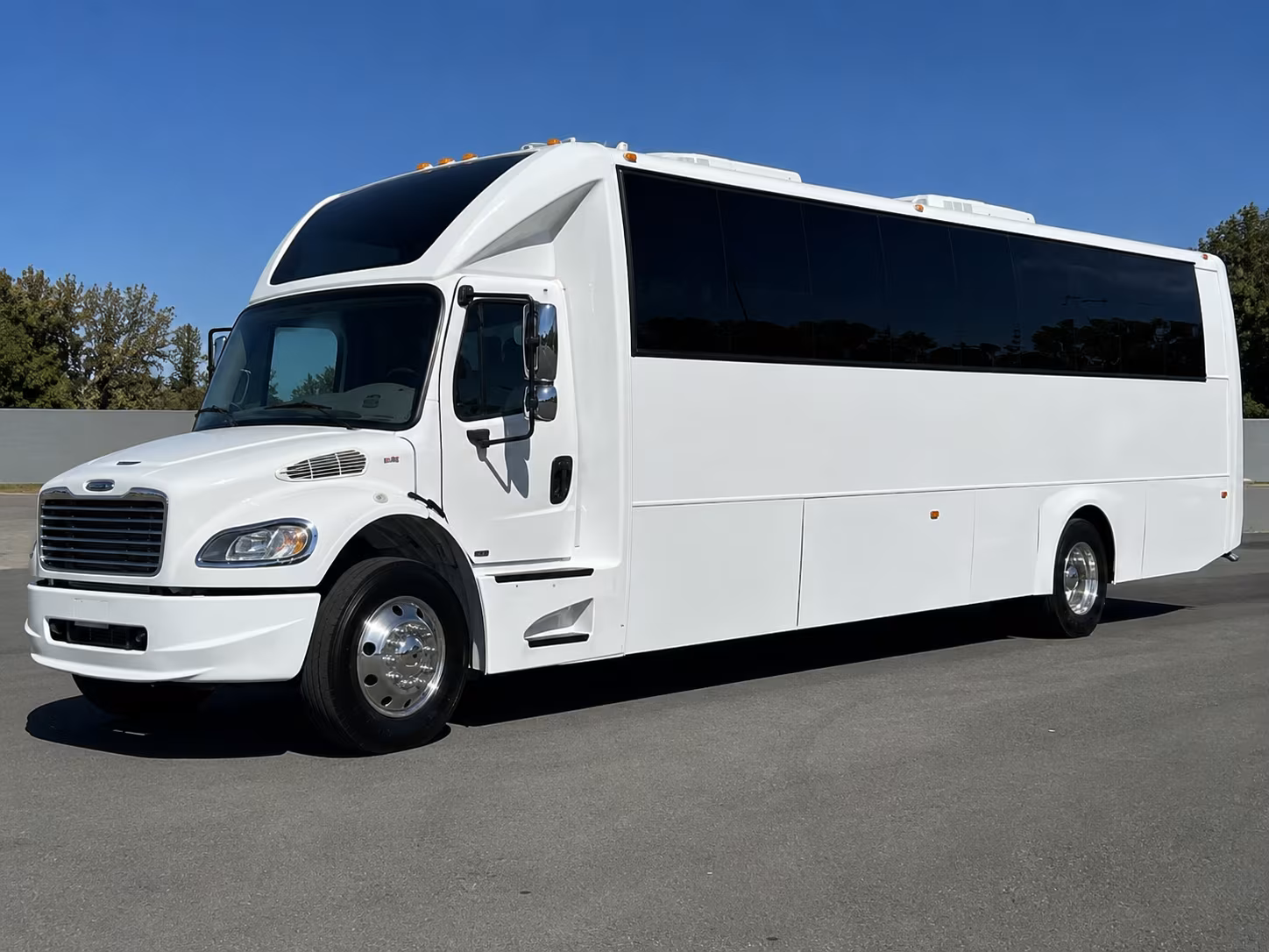Passenger seating aboard a party bus rental serving Salt Lake City