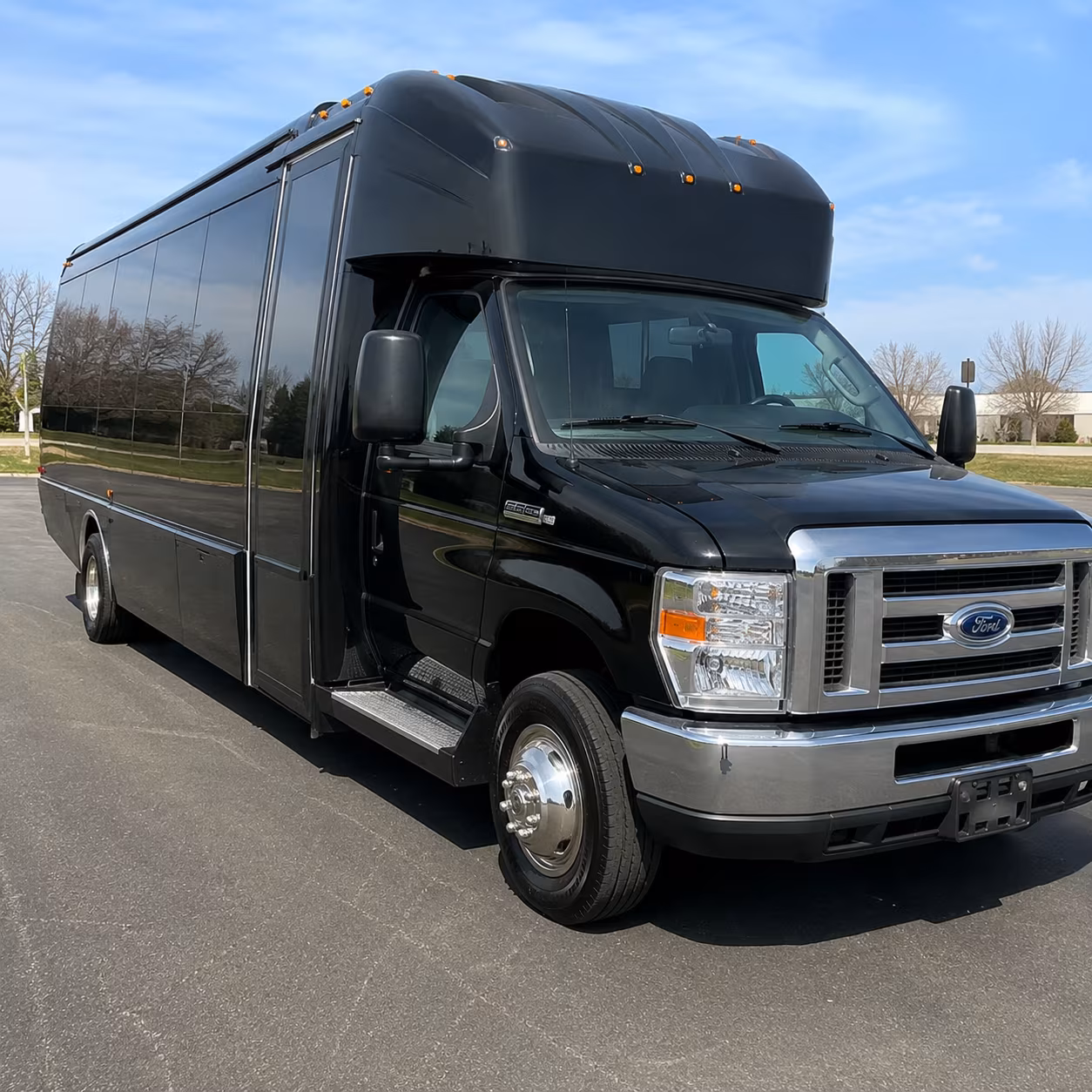 Interior of a party bus rental serving Salt Lake City