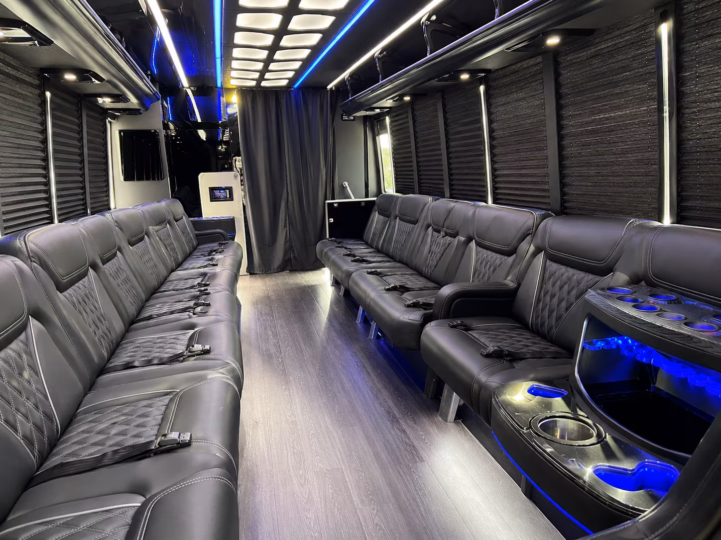 Salt Lake City Birthday, Sweet 16, & Quinceañera Transportation party bus exterior