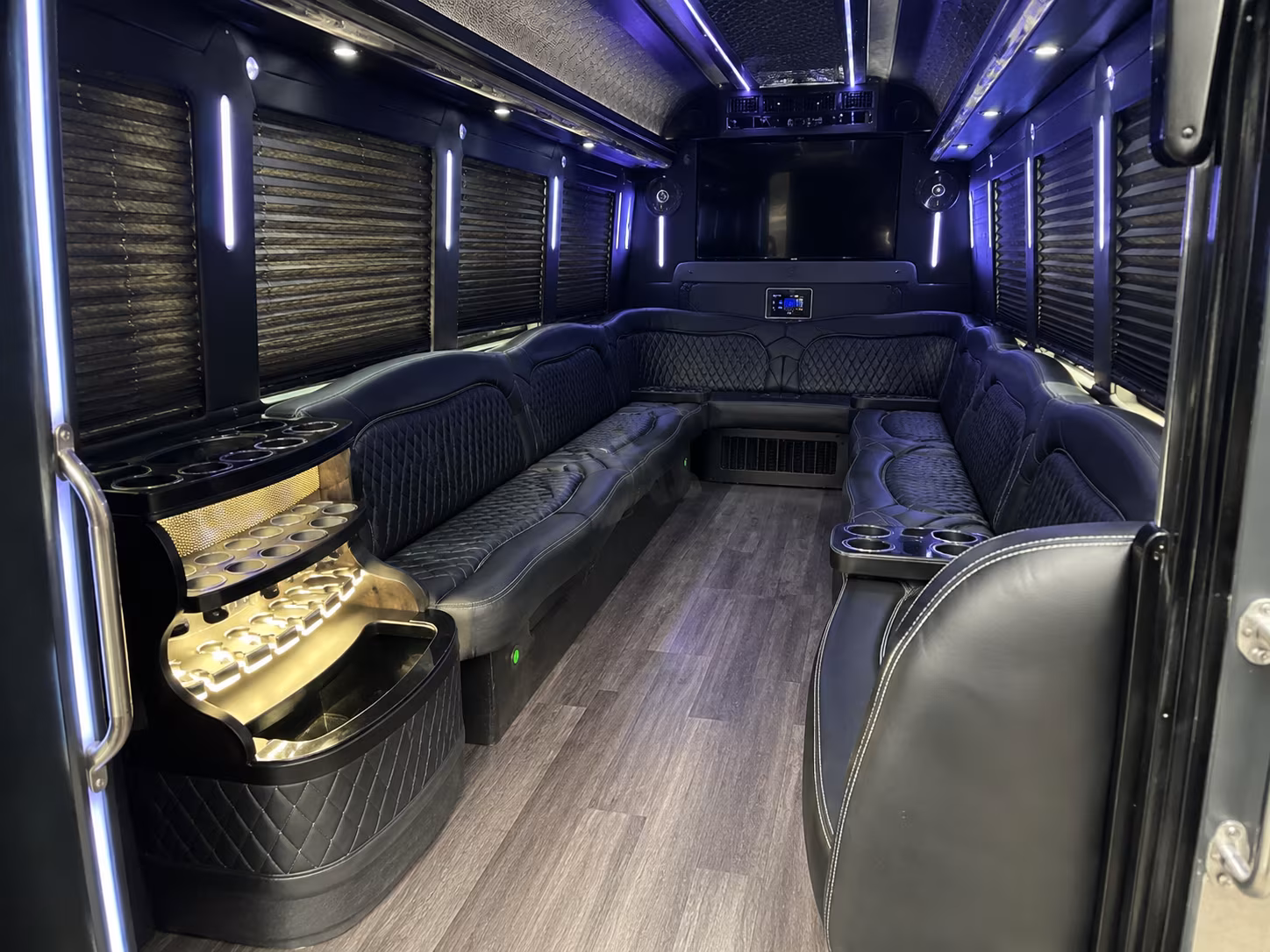 Salt Lake City Prom & Homecoming Transportation party bus exterior