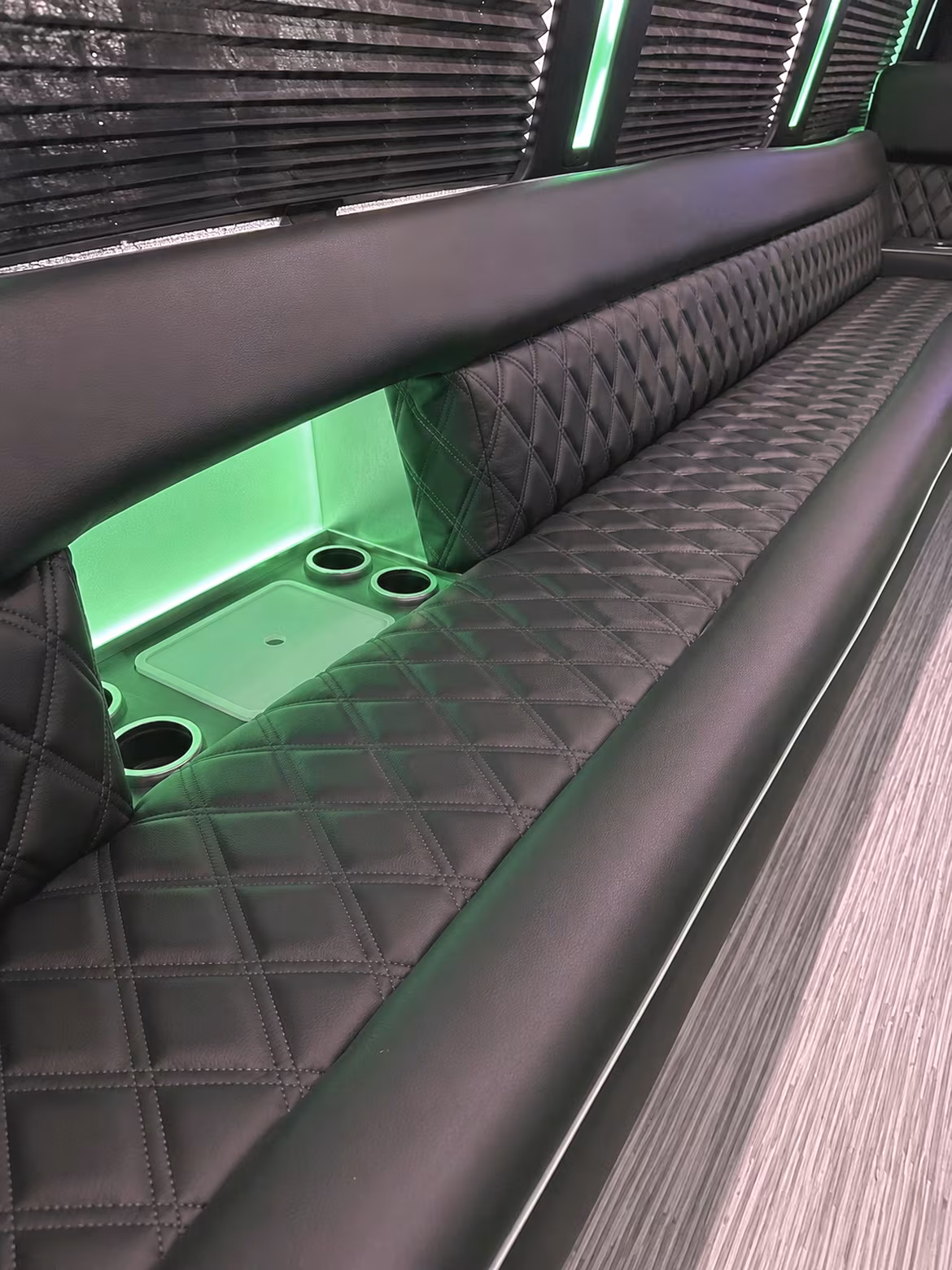 Salt Lake City Prom & Homecoming Transportation party bus interior