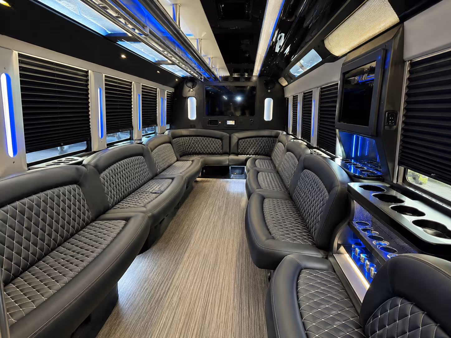 Salt Lake City Wedding Transportation party bus exterior