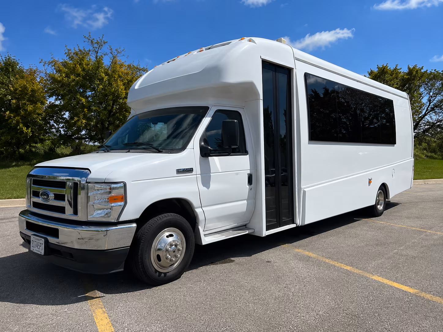 Salt Lake City Wedding Transportation party bus interior