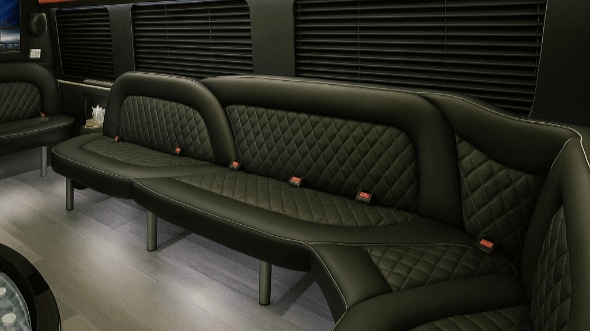 Interior of Salt Lake City Party Bus Company's 18 Passenger Party Bus in Salt Lake City