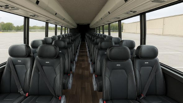 Interior of Charter Bus Company Salt Lake City's 25 Passenger Mini Bus in Salt Lake City