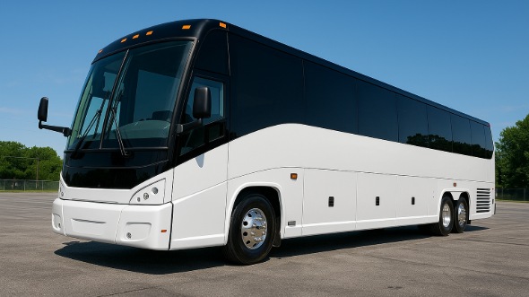 Exterior of Charter Bus Company West Jordan's 40 Passenger Party Bus in West Jordan