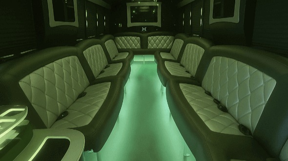 salt lake city 20 passenger party bus interior